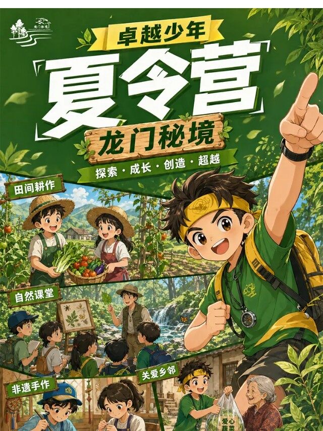 图片[1]-卓越少年之山野耕读成长记 | 14 天沉浸式夏令营，在青山绿水间育品格、长学识、练担当-龙门秘境